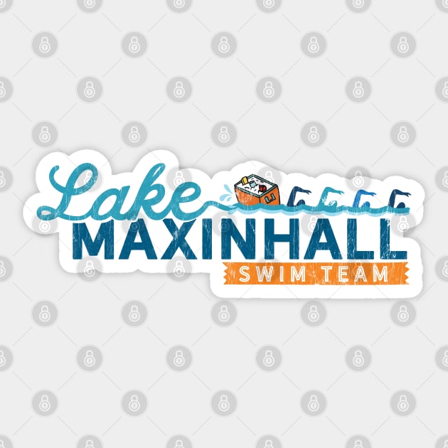 Lake Maxinhall Swim Team Sticker by Camp Happy Hour